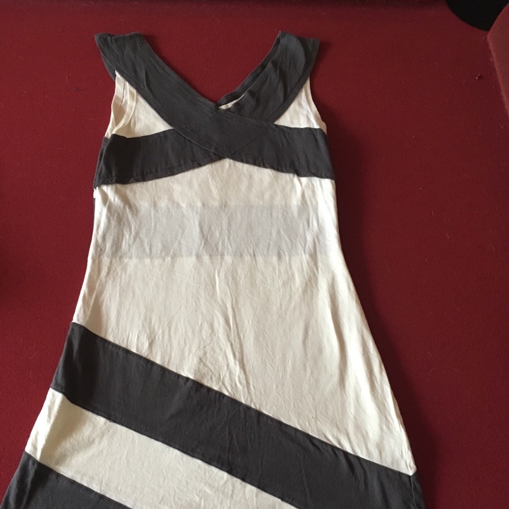 Synergy Organic Clothing Black and Cream Dress
